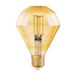 Osram Vintage 1906 LED E27 Peer Filament Goud 4.5W 420lm - 825 Zeer Warm Wit | Vervangt 40W