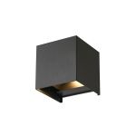 D'Lite LED Wandlamp Elingen Aluminium Zwart 4.9W 480lm - 830 Warm Wit