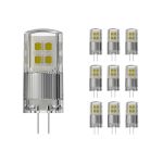 Voordeelpak 10x Noxion LED Bolt G4 2W 827 12V | Dimbaar - Zeer Warm Wit - Vervangt 21W