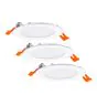 Ledvance LED Downlight Slim Set 3x8W 550lm - 830 Warm Wit | 120mm - Zaagmaat 105mm
