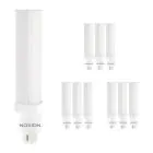 Voordeelpak 10x Noxion Lucent LED PL-C EM 6.5W 830 | Warm Wit - 2-Pin - Vervangt 18W