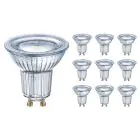 Voordeelpak 10x Ledvance Performance LED Spot Reflector GU10 PAR16 4.3W 350lm 120D - 827 Zeer Warm Wit | Vervangt 30W